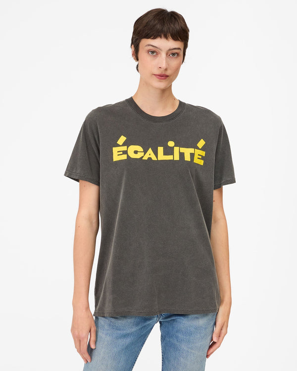 clare vivier Original Tee Faded Black w/ Snapdragon Égalité / XS