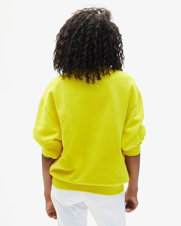 Clare Vivier Oversized Sweatshirt Citron Masculin Féminin / XS