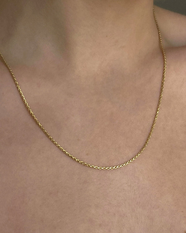 Clare Vivier Petite Rope Chain Necklace 14k Gold / 16