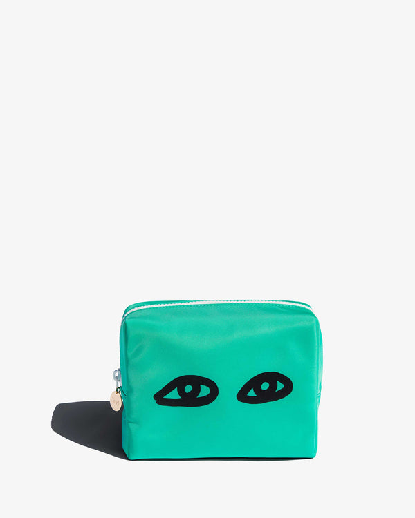 Clare Vivier Petites Vacances Travel Set Doré Green Recycled Nylon