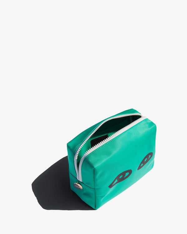 Clare Vivier Petites Vacances Travel Set Doré Green Recycled Nylon