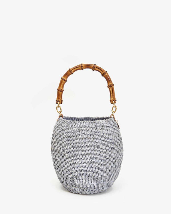 clare vivier Pot de Miel w/ Bamboo Handle Powder Blue