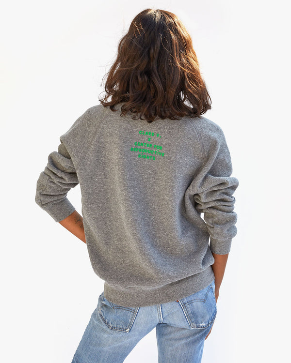 Clare Vivier Sweatshirt Heather Grey W/ Kelly Égalité / XS
