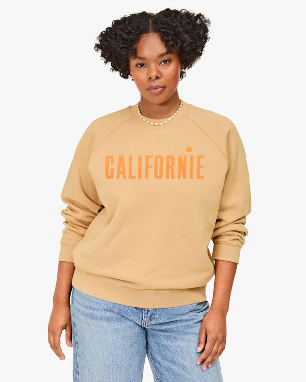 Clare Vivier Sweatshirt Sand W/ Neon Orange Californie / XS