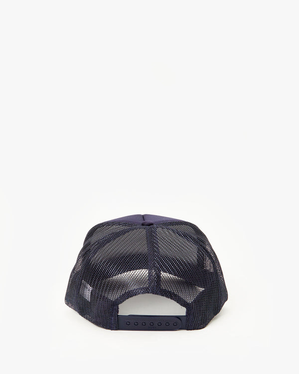 Clare Vivier Trucker Hat Navy W/ Cream U0026 Citron Californie