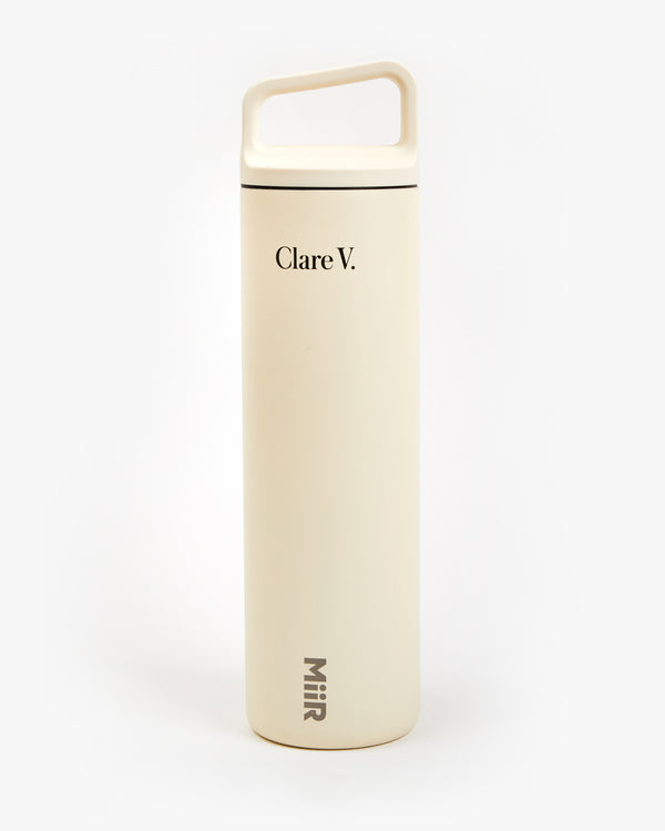 Clare Vivier Wide Mouth Bottle Sandstone White W/ Black/Poppy Oui / 20 OZ