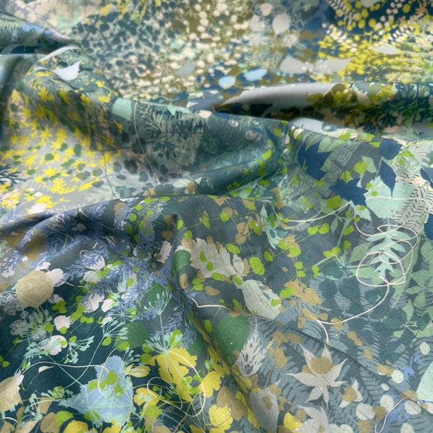 Clarissa Hulse Myriad Cotton Poplin Fabric - Lagoon