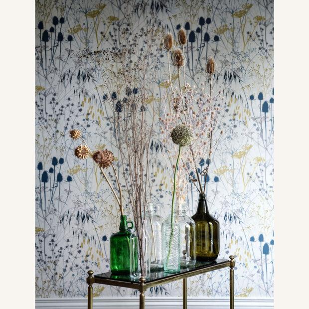 Clarissa Hulse Summer Border Wallpaper - Blue (120377)