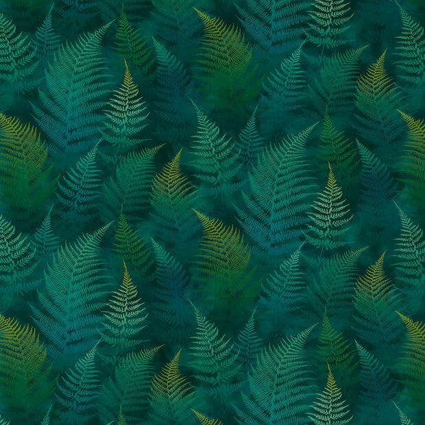 clarissa hulse Woodland Fern Velvet – Peacock