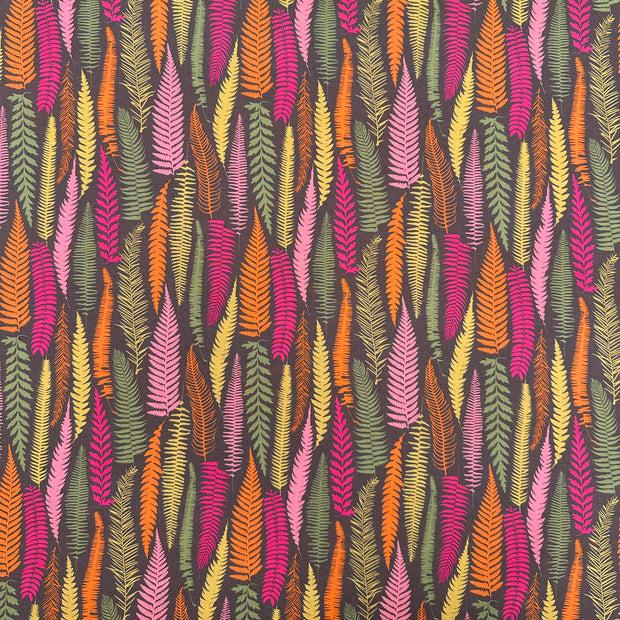 clarissa hulse Mini Ferns Cotton Poplin Fabric - Olive