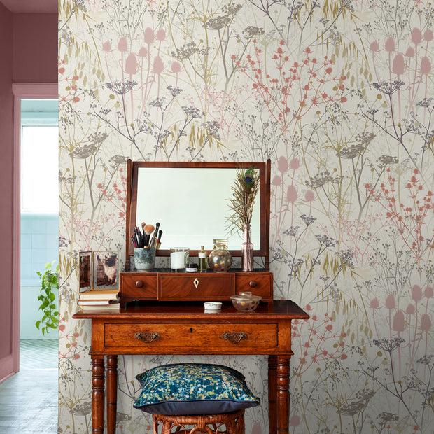 Clarissa Hulse Summer Border Wallpaper - Shell (120371)