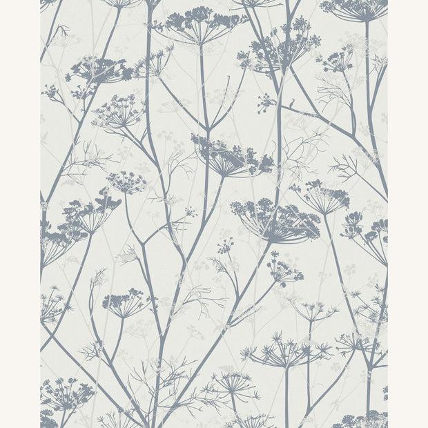Clarissa Hulse Wild Chervil Wallpaper - Dove & Silver (120383)