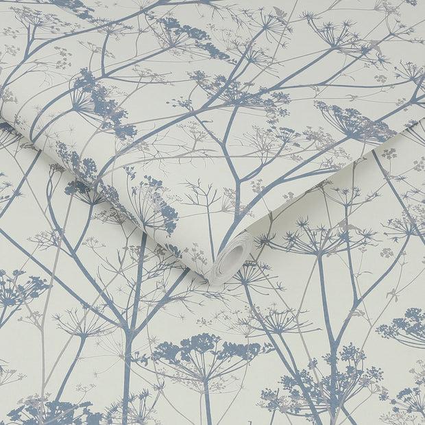 clarissa hulse Wild Chervil Wallpaper - Dove & Silver (120383)