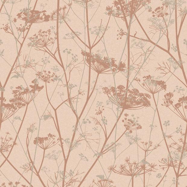 Clarissa Hulse Wild Chervil Wallpaper - Shell & Rose Gold (120372)