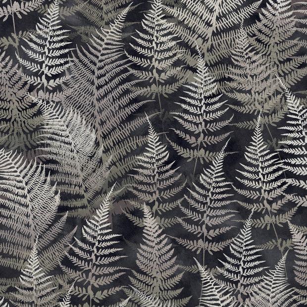 Clarissa Hulse Woodland Fern Wallpaper - Charcoal (120366)
