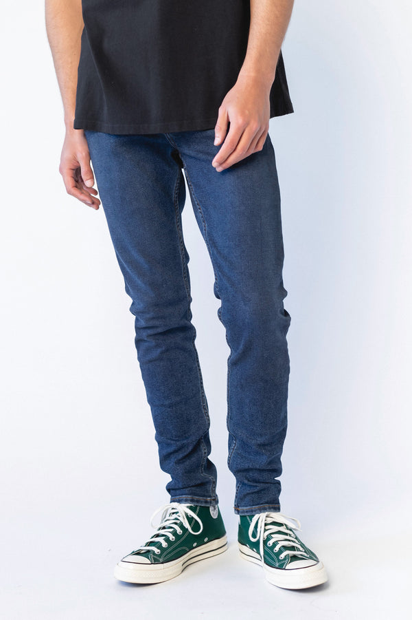 clark jeans Chase Skinny Jeans - Moat Plain Dark Blue