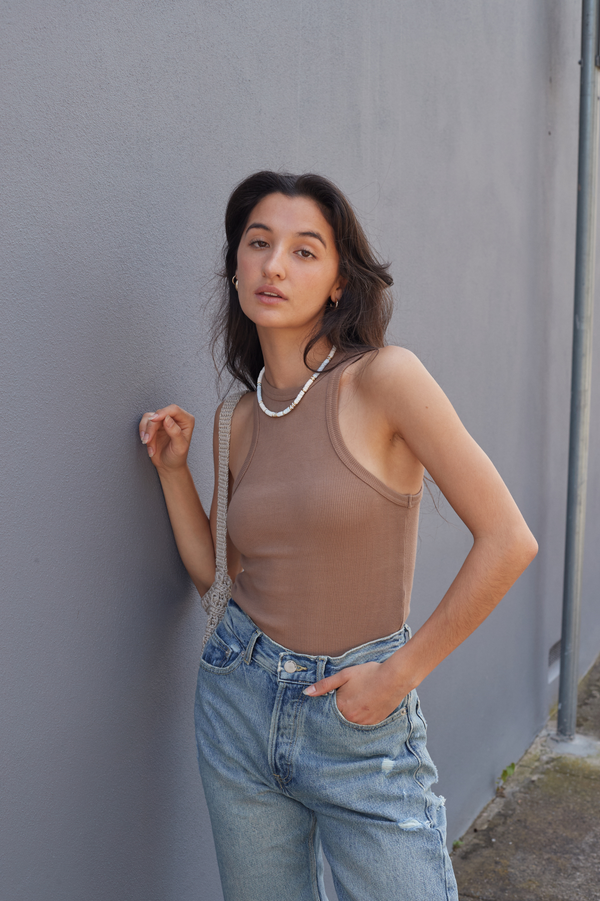 Clark Jeans Amelie Singlet Nougat