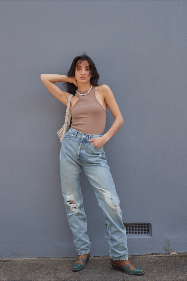 Clark Jeans Amelie Singlet Nougat