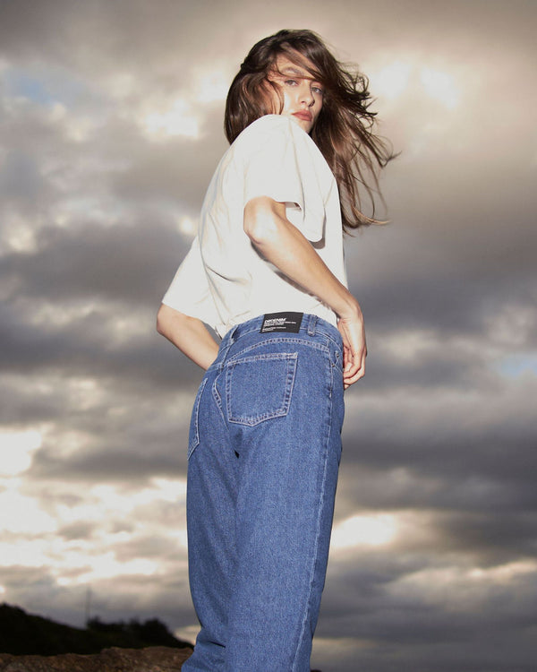 Clark Jeans Arch Straight Jeans - Pebble Mid Stone