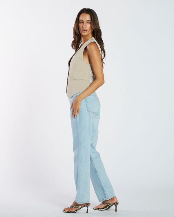 Clark Jeans Arch Straight Jeans - Stream Light Used