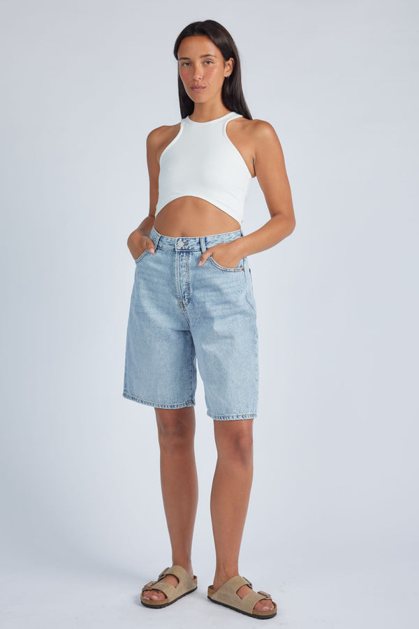 Clark Jeans Bella Shorts - Bleach Sky
