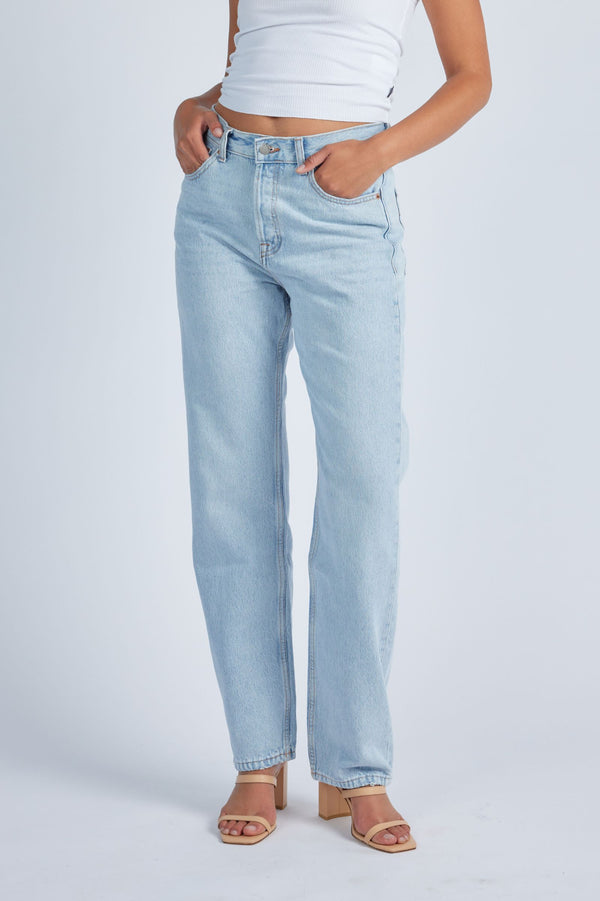 Clark Jeans Beth Straight Jeans - Stream Light Used