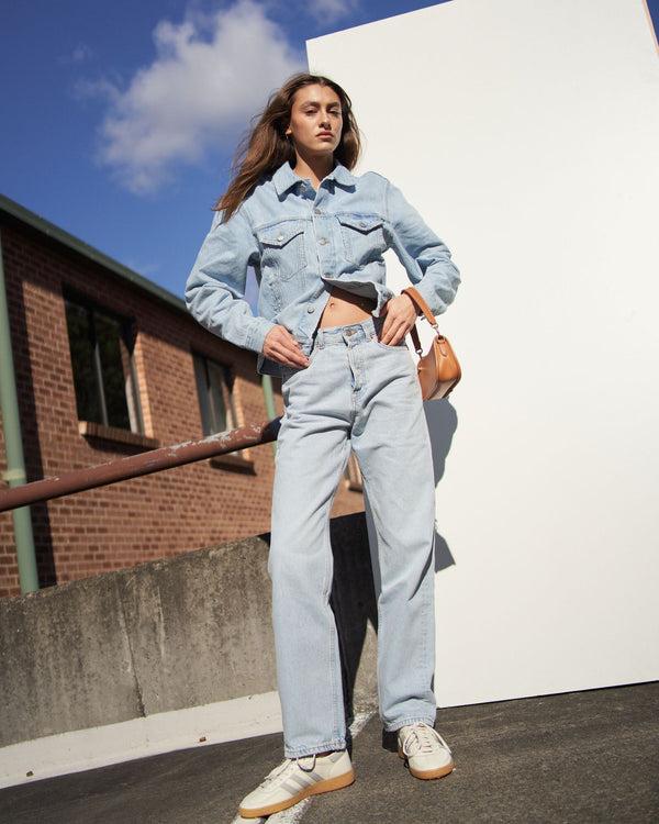 Clark Jeans Beth Straight Jeans - Stream Light Used