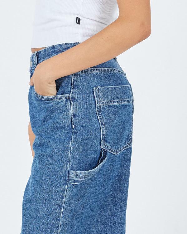 Clark Jeans Bree Worker Short - Pebble Mid Stone