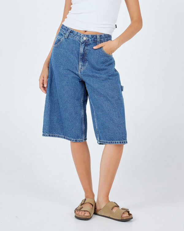 clark jeans Bree Worker Short - Pebble Mid Stone