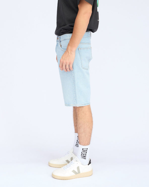 Clark Jeans Dash Shorts - Stream Light Worn
