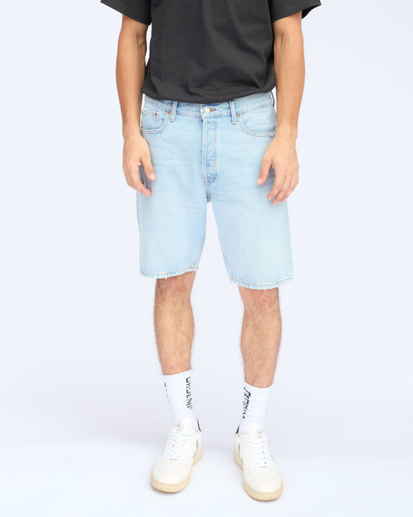 clark jeans Dash Shorts - Stream Light Worn