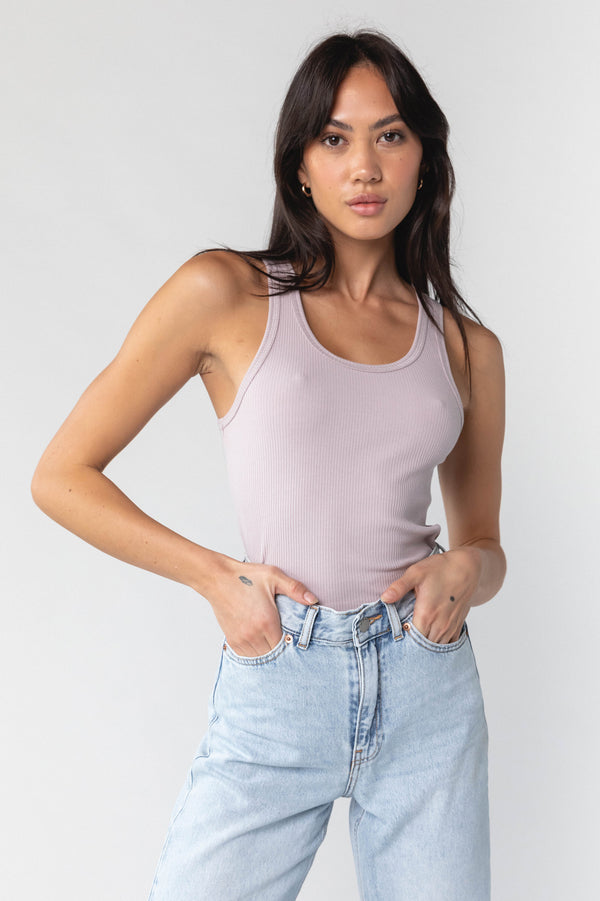 Clark Jeans Demi Singlet - Cloud Grey