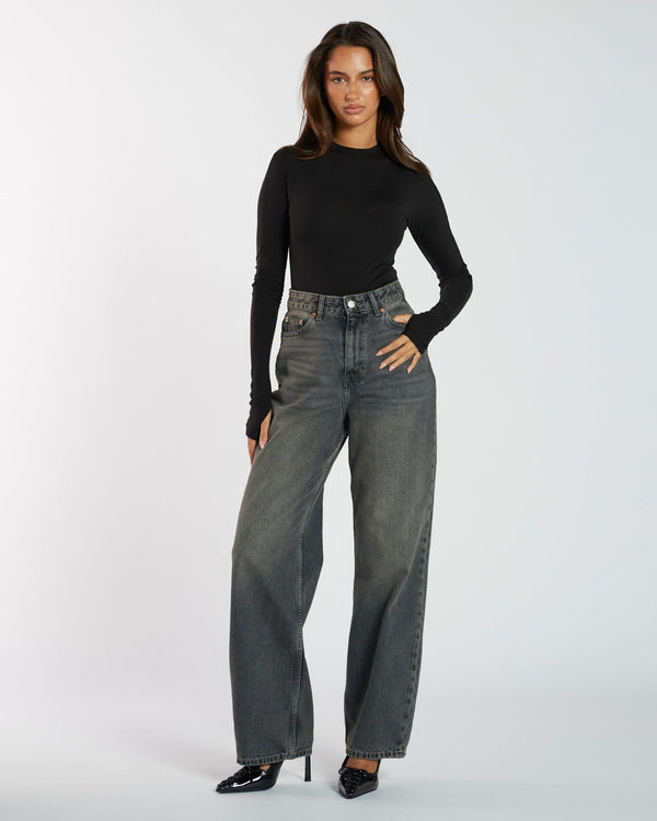 Clark Jeans Donna Baggy Jeans - Mid Grey Used