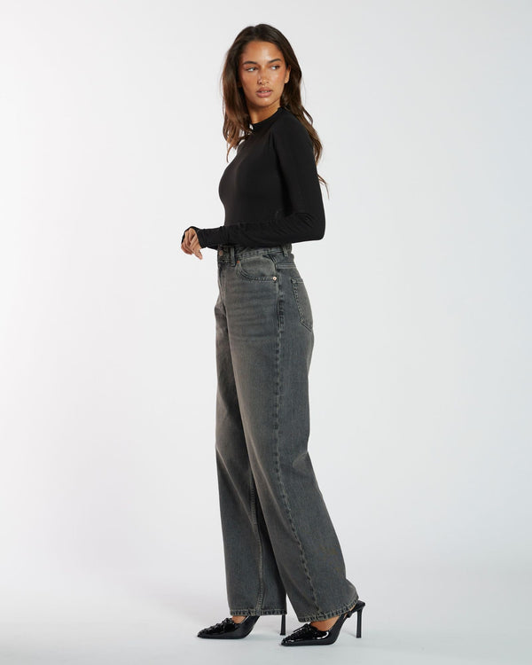 Clark Jeans Donna Baggy Jeans - Mid Grey Used