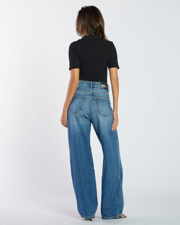 Clark Jeans Donna Baggy Jeans - Stream Mid Used