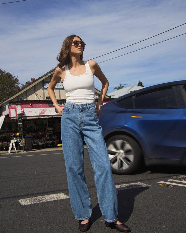 clark jeans Donna Baggy Jeans - Stream Sky Retro