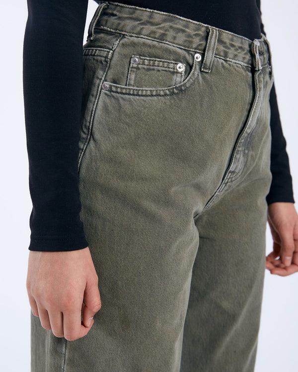 Clark Jeans Donna Baggy Jeans - Washed Olive