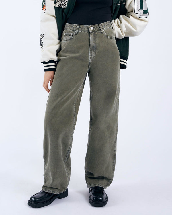 clark jeans Donna Baggy Jeans - Washed Olive