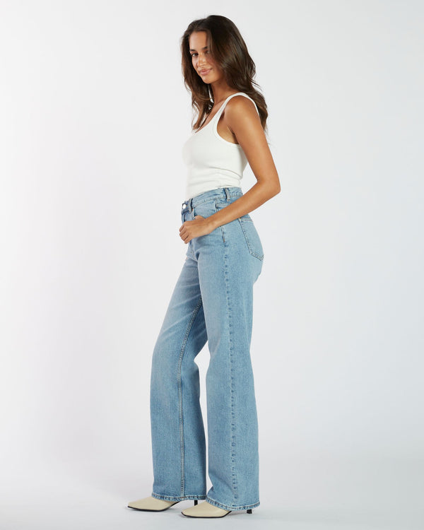 Clark Jeans Echo Straight Jeans - Bay Blue Jay