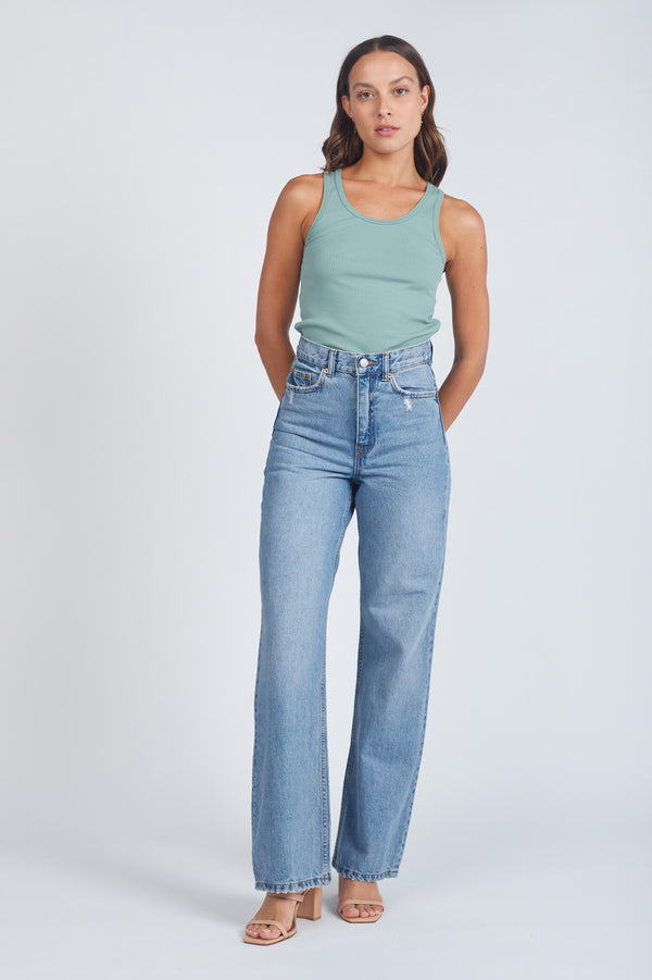 Clark Jeans Echo Straight Jeans - Blue Jay