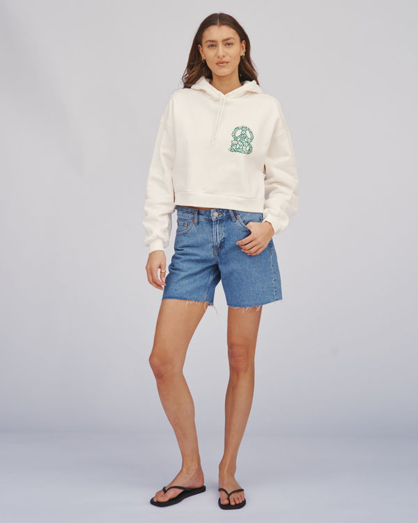 Clark Jeans Ethel Hoodie - Off White Small DD Peace