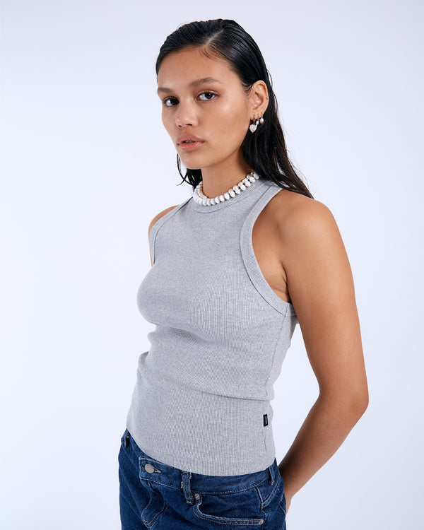 Clark Jeans Etta Top - Grey Melange