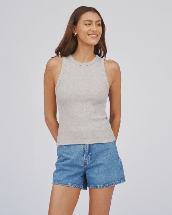 clark jeans Etta Top - Grey Melange