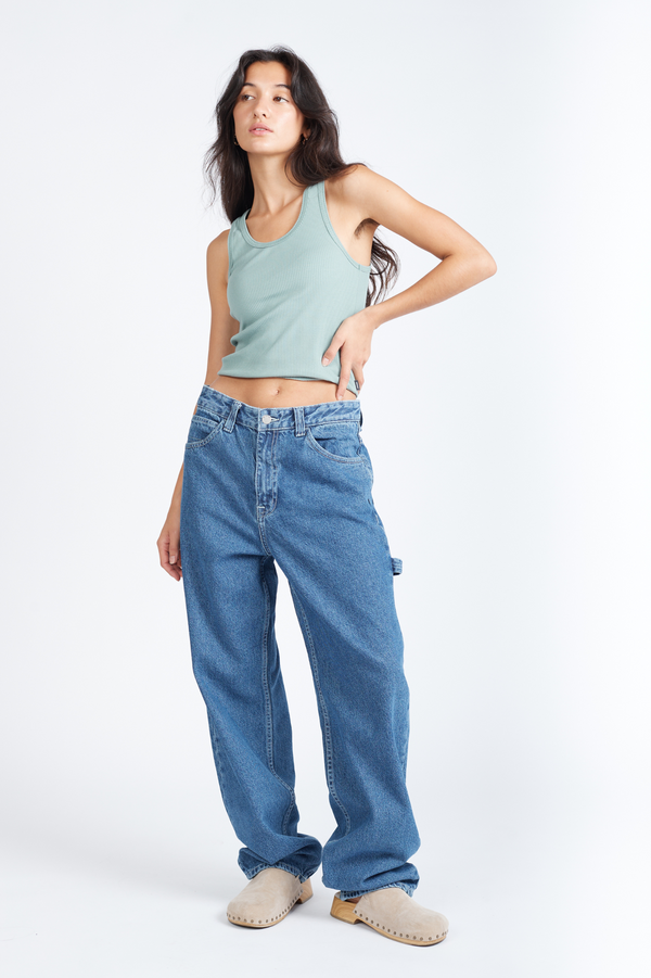 Clark Jeans Faye Worker - Pebble Mid Stone