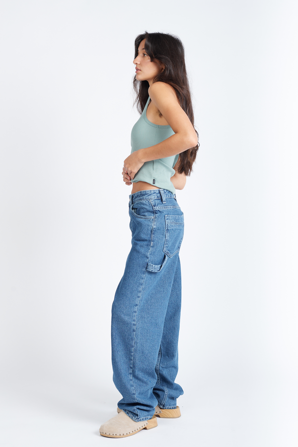 Clark Jeans Faye Worker - Pebble Mid Stone