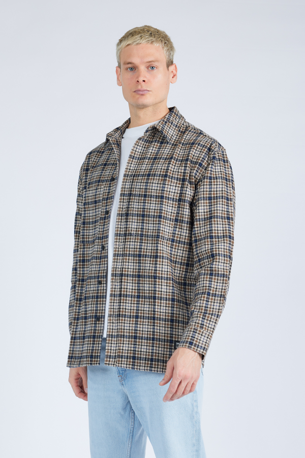Clark Jeans Frank Worker Shirt - Ocean Check