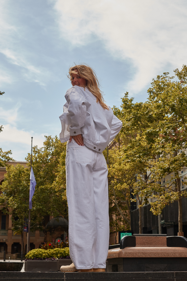 clark jeans Hill Low Jeans PETITE - White