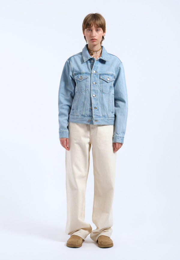 Clark Jeans Joey Trucker Jacket - Stream Light Retro