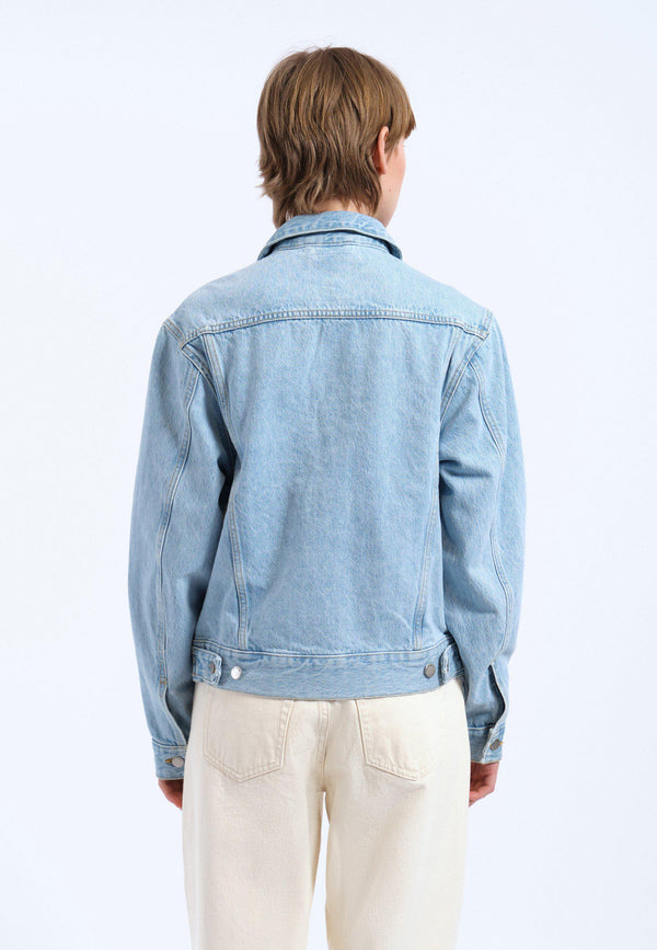 Clark Jeans Joey Trucker Jacket - Stream Light Retro