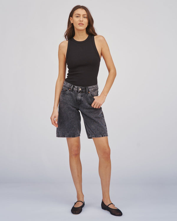 Clark Jeans Lea Shorts - Marble Black